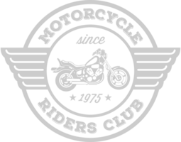 Crest motorcycle vector