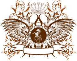 Crest royal emblem vector