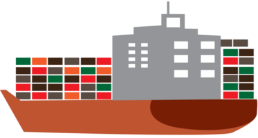 cargo ship vector