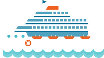 cruise ship vector