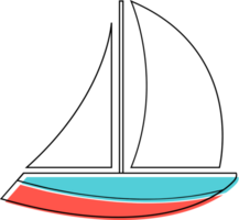 sailboat vector