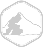 insignia de montaña vector