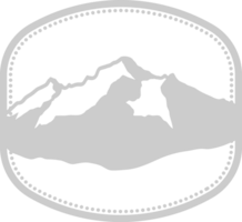 insignia de montaña vector