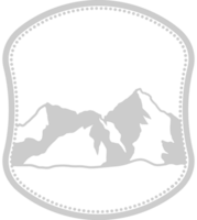 insignia de montaña vector