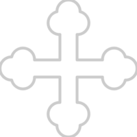 Cross outline vector