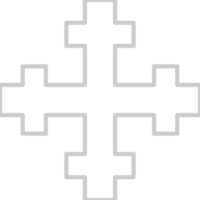 Cross outline vector