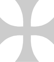 Cross maltese vector