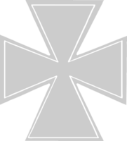 Cross maltese vector