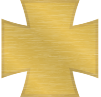 Gold maltese cross vector