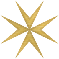 Gold maltese cross vector