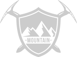 insignia de montaña vector