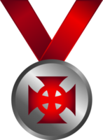 Maltese cross medal vector