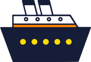 línea de cruceros vector