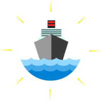 línea de cruceros vector