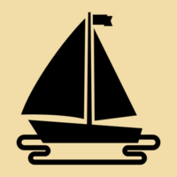 sailboat vector