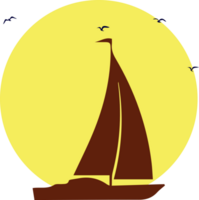 Sailboat vector