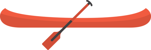 canoe and paddle vector