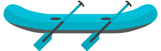 canoe and paddle vector