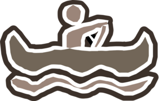 deporte de canoa vector