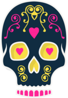 calavera de azúcar de muerte vector