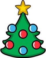 Christmas decoration tree vector