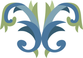 Acanthus floral decoration vector