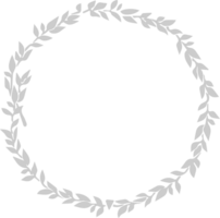 Olive wreath decoration vector