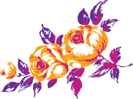 Floral decoration vector