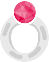 Diamond ring silver vector