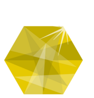 Diamond hexagon vector