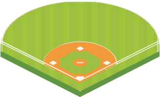 Baseball diamond  vector