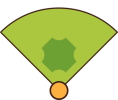 Baseball diamond vector