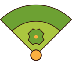 Baseball diamond vector