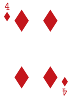 Diamond poker card vector