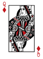 Diamond poker card vector