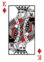 Diamond poker card vector