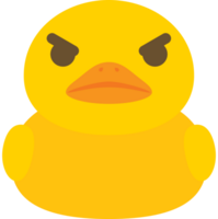 Duck emoji angry vector