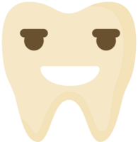 sonrisa de diente emoji vector