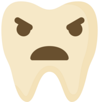 Emoji tooth angry vector