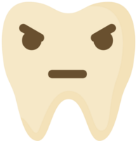 Emoji tooth angry vector