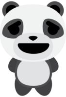 Emoji panda relieve  vector