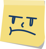 Emoji post it  smirk vector