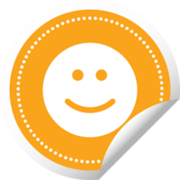 Emoji emoticon sticker smile vector