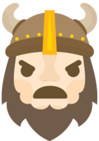 Emoji viking angry vector