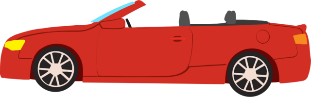 Coche descapotable vector