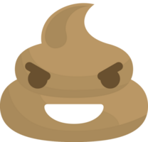 emoji mierda mal sonrisa vector