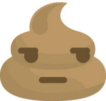 Emoji poop smirk vector