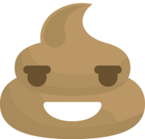 Emoji poop relieved vector