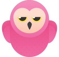 Emoji owl smirk vector