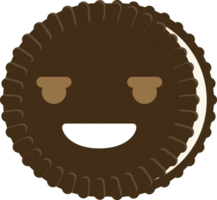 emoji Galleta sonrisa afectada vector